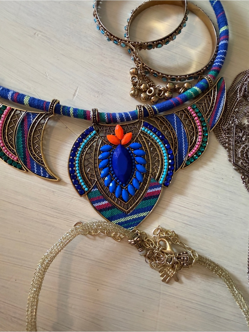 Boho Blue Multicolor Statement Bundle  - Women Jewelry